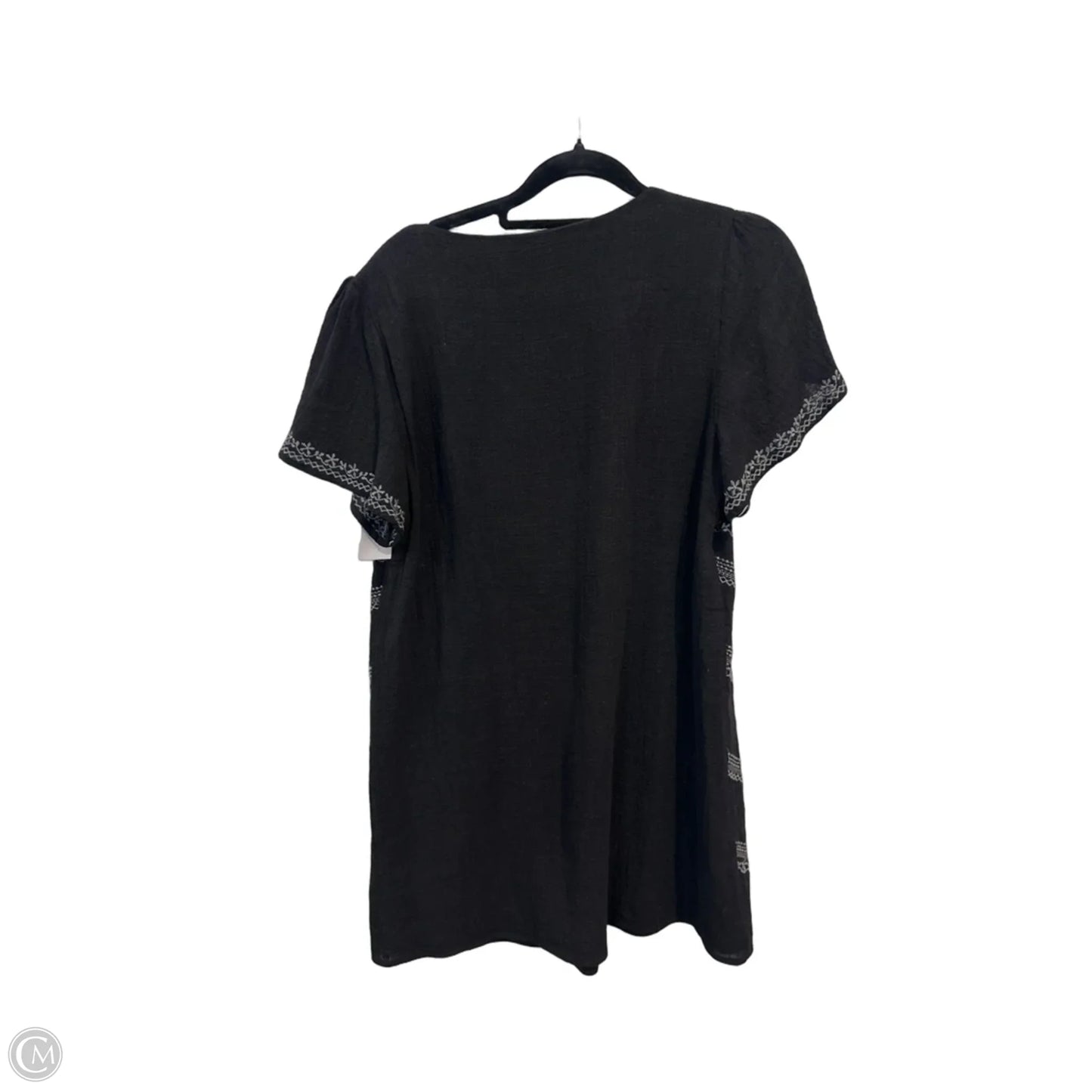 Dress Casual Short By Savanna Jane In Black & Grey, Size: S