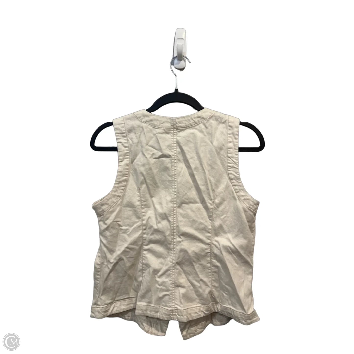 Vest Other By Time And Tru In White Denim, Size: L