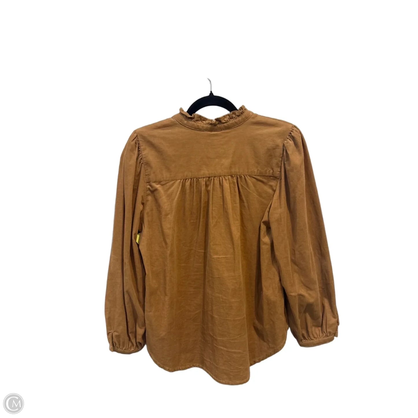 Top Long Sleeve By Another Love In Brown, Size: M