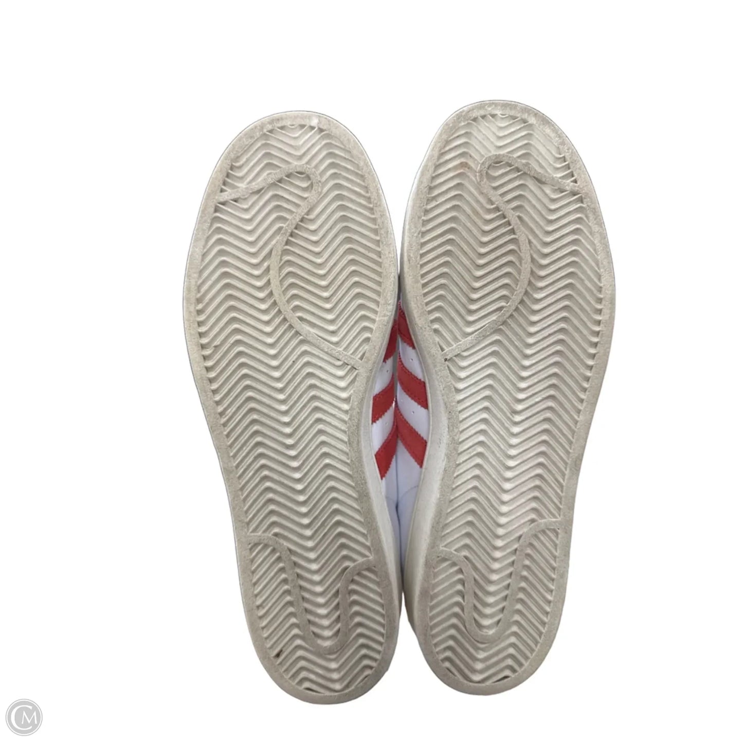 Shoes Sneakers By Adidas In Red & White, Size: 10