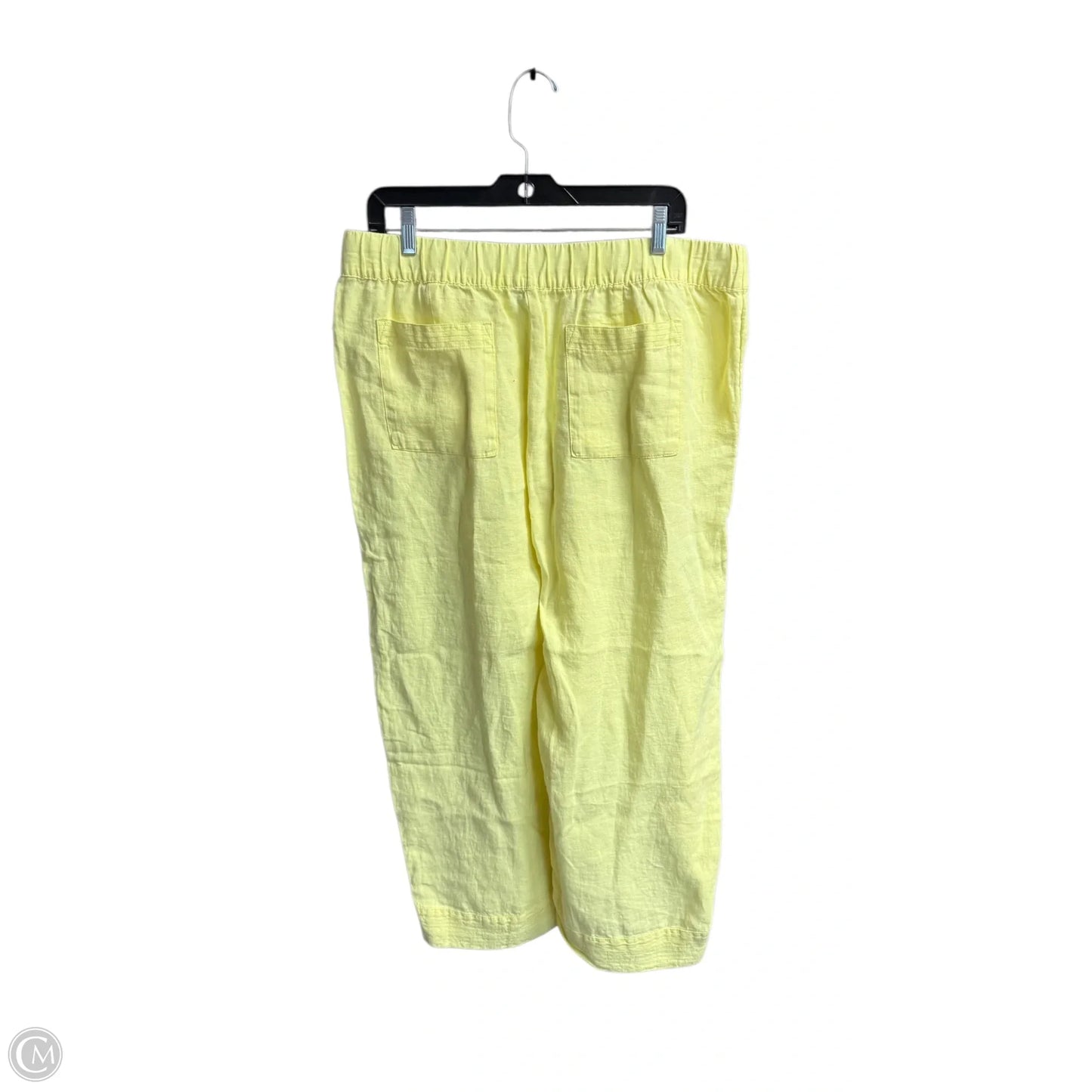 Pants Linen By Pure Jill In Yellow, Size: 12