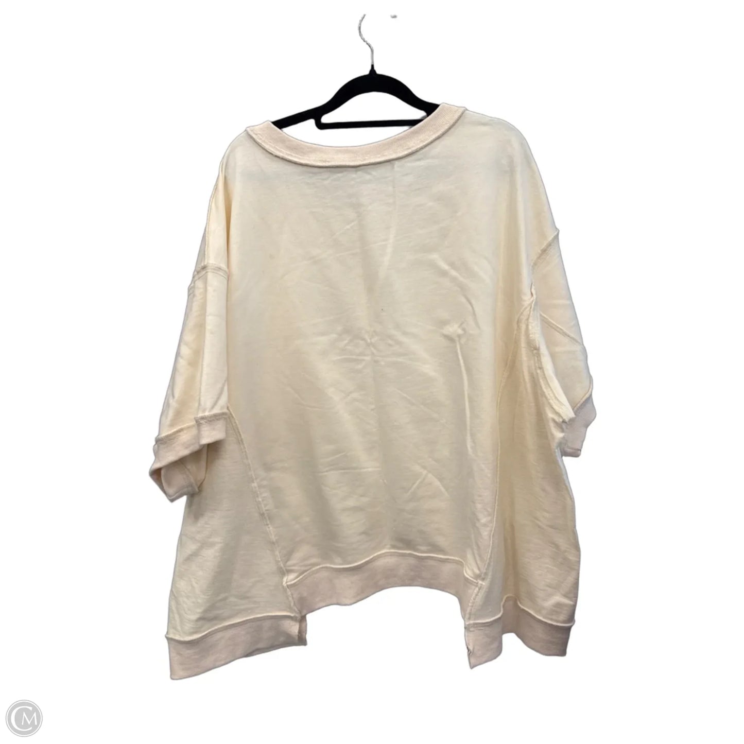 Top Short Sleeve By Fantastic Fawn In Cream, Size: L