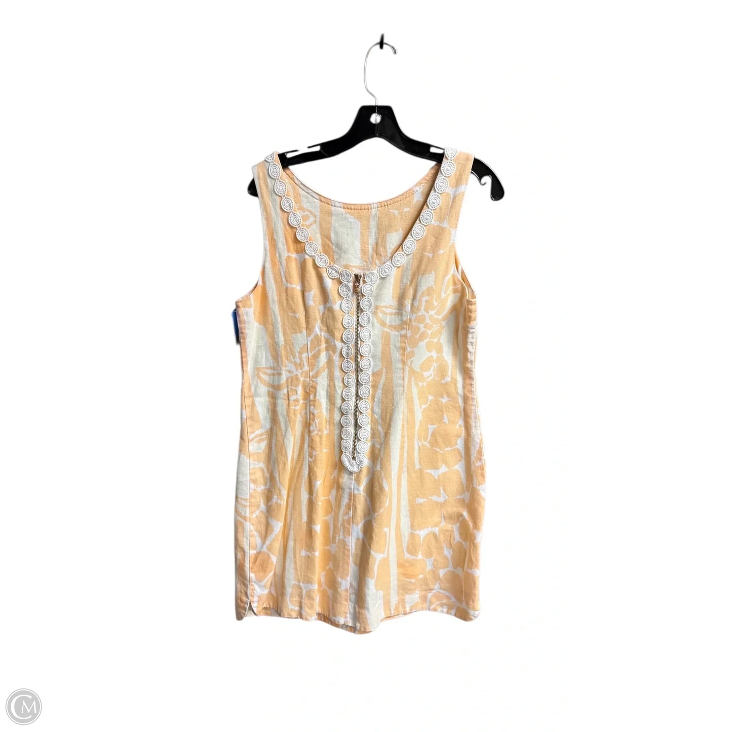 Dress Designer By Lilly Pulitzer In Peach, Size: L