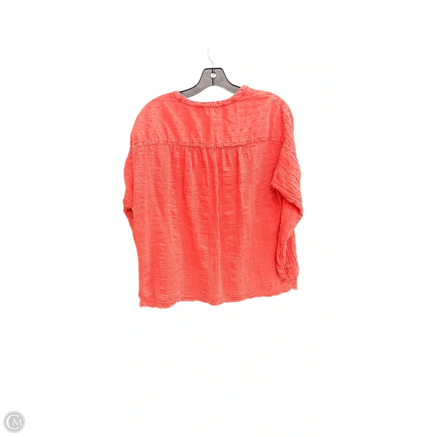 Top Long Sleeve By Pilcro In Coral, Size: S