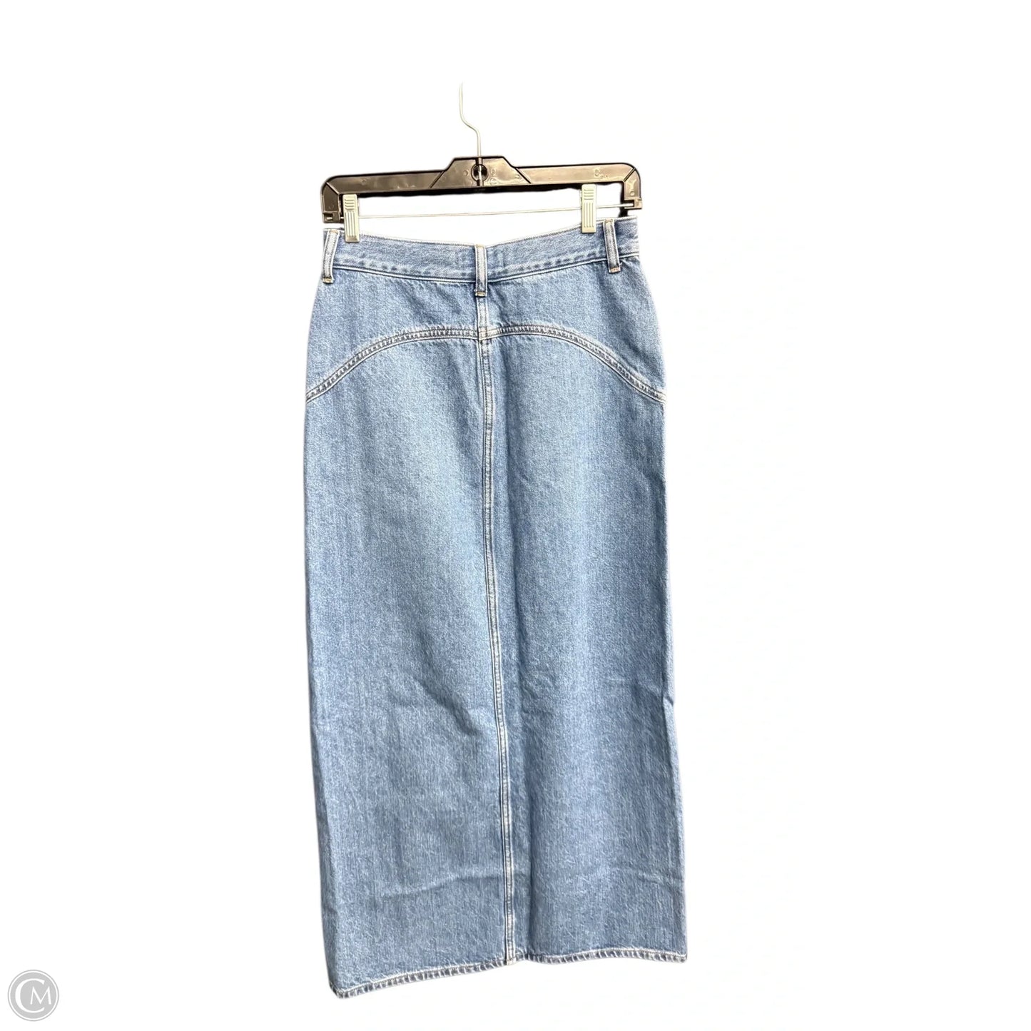 Skirt Midi By Madewell In Blue Denim, Size: 2