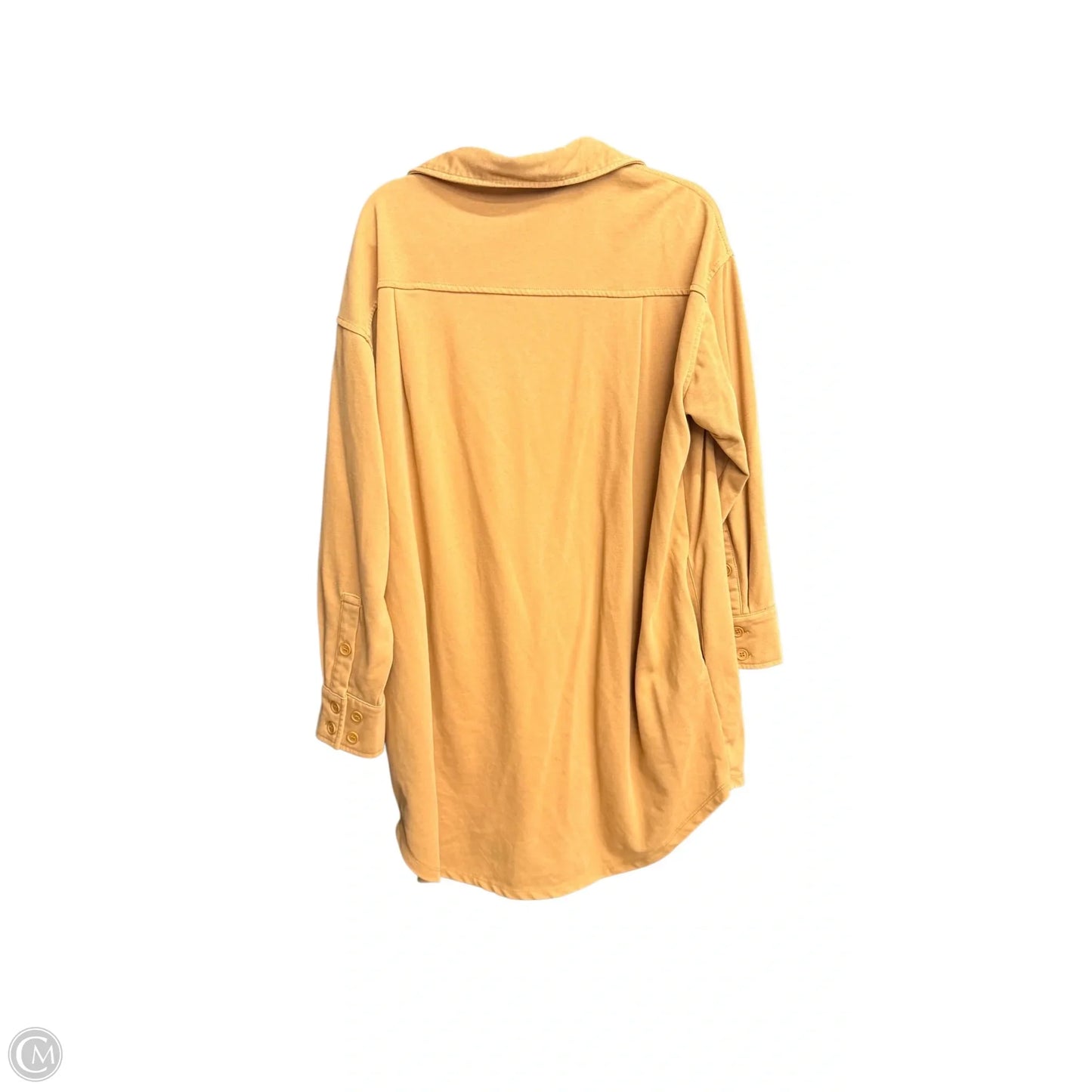 Top Long Sleeve By Easel In Yellow, Size: S