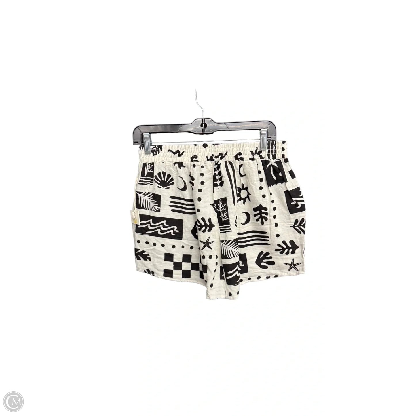 Shorts By Ocean Drive In Black & Cream, Size: 12