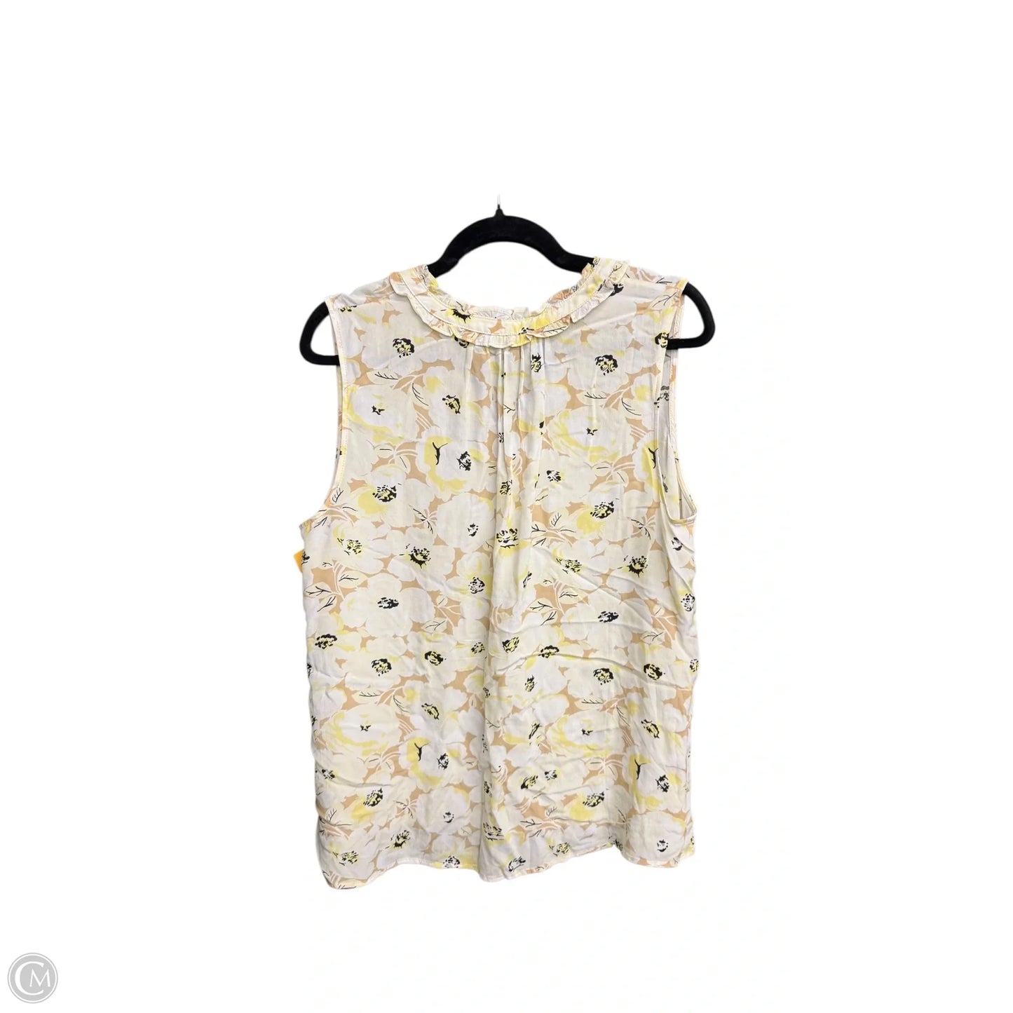 Top Sleeveless By Talbots In Floral Print, Size: L