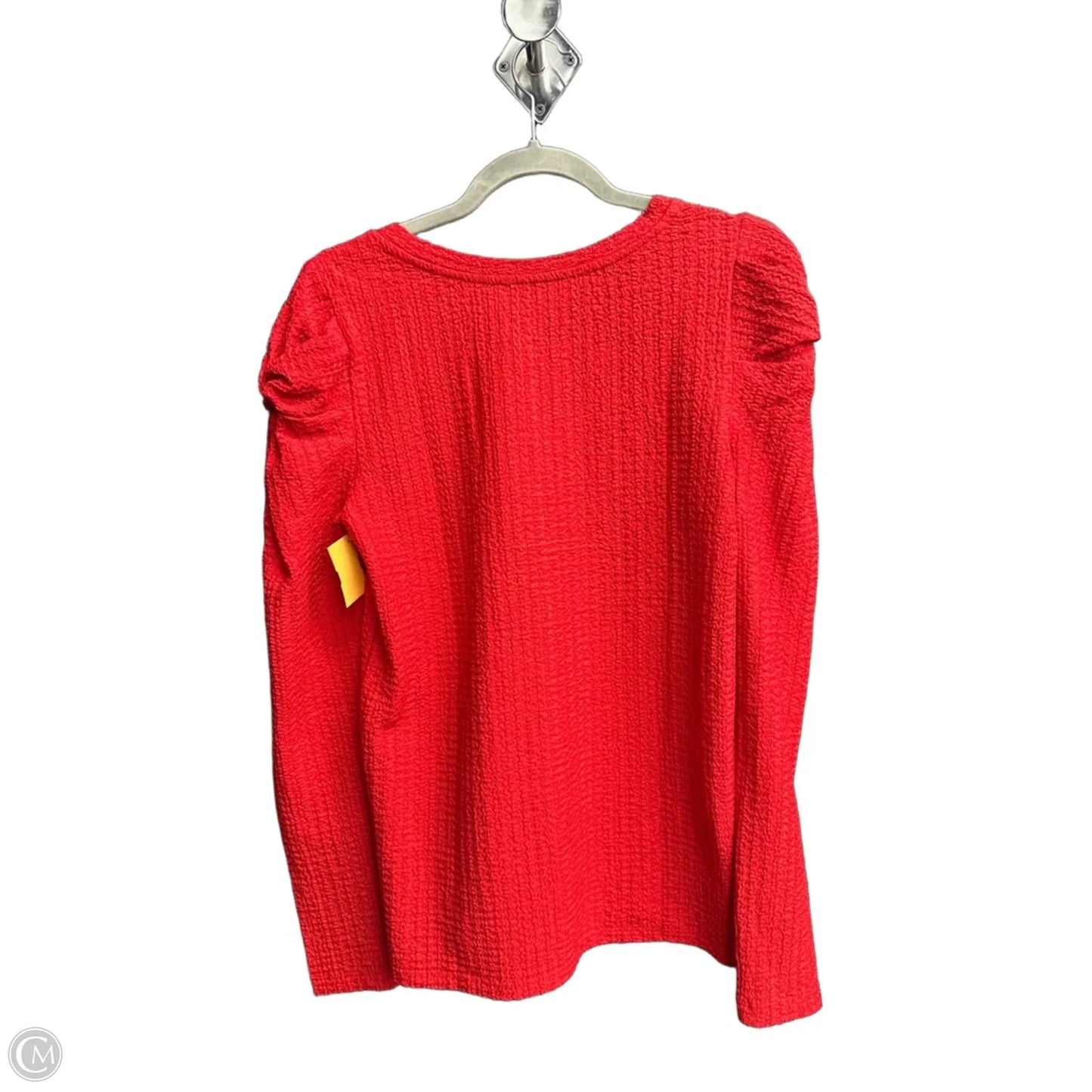 Top Long Sleeve By Loft In Red, Size: M