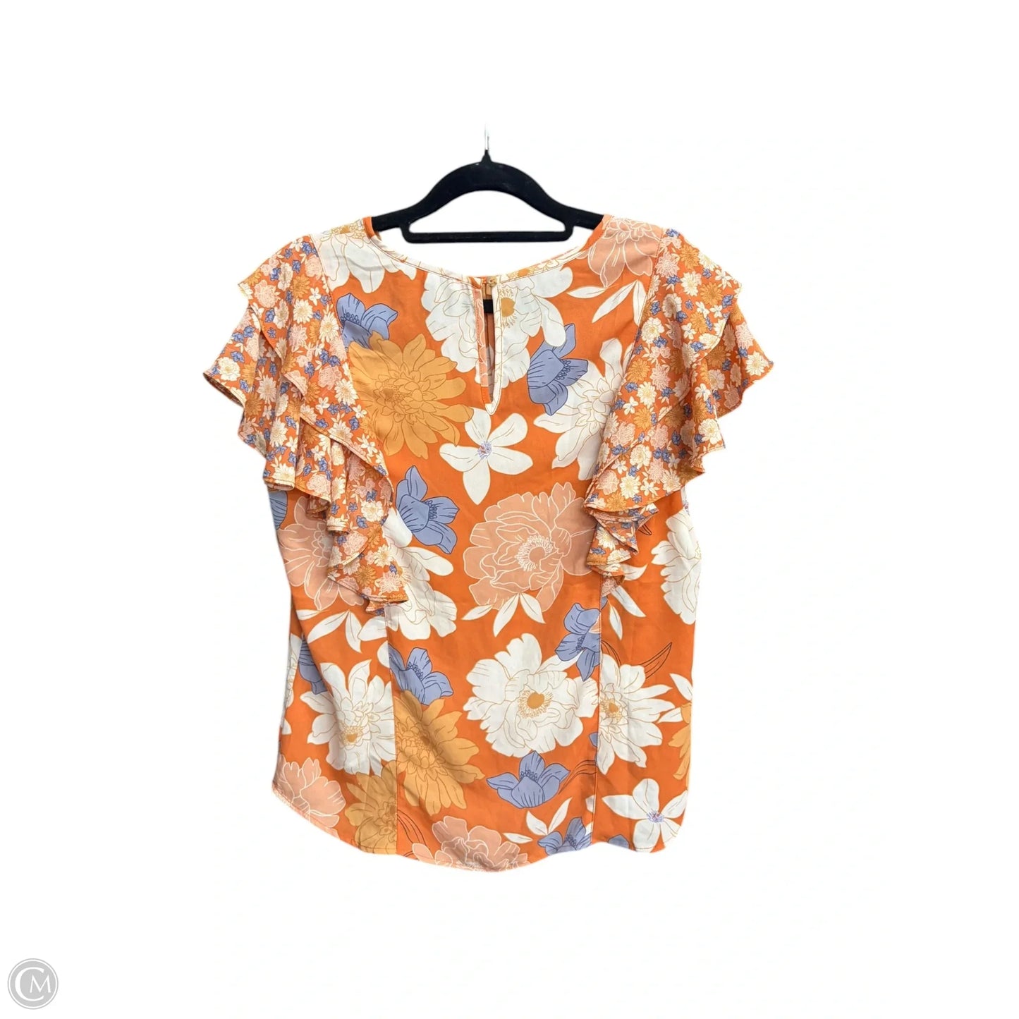 Top Short Sleeve By Dr2 In Floral Print, Size: M