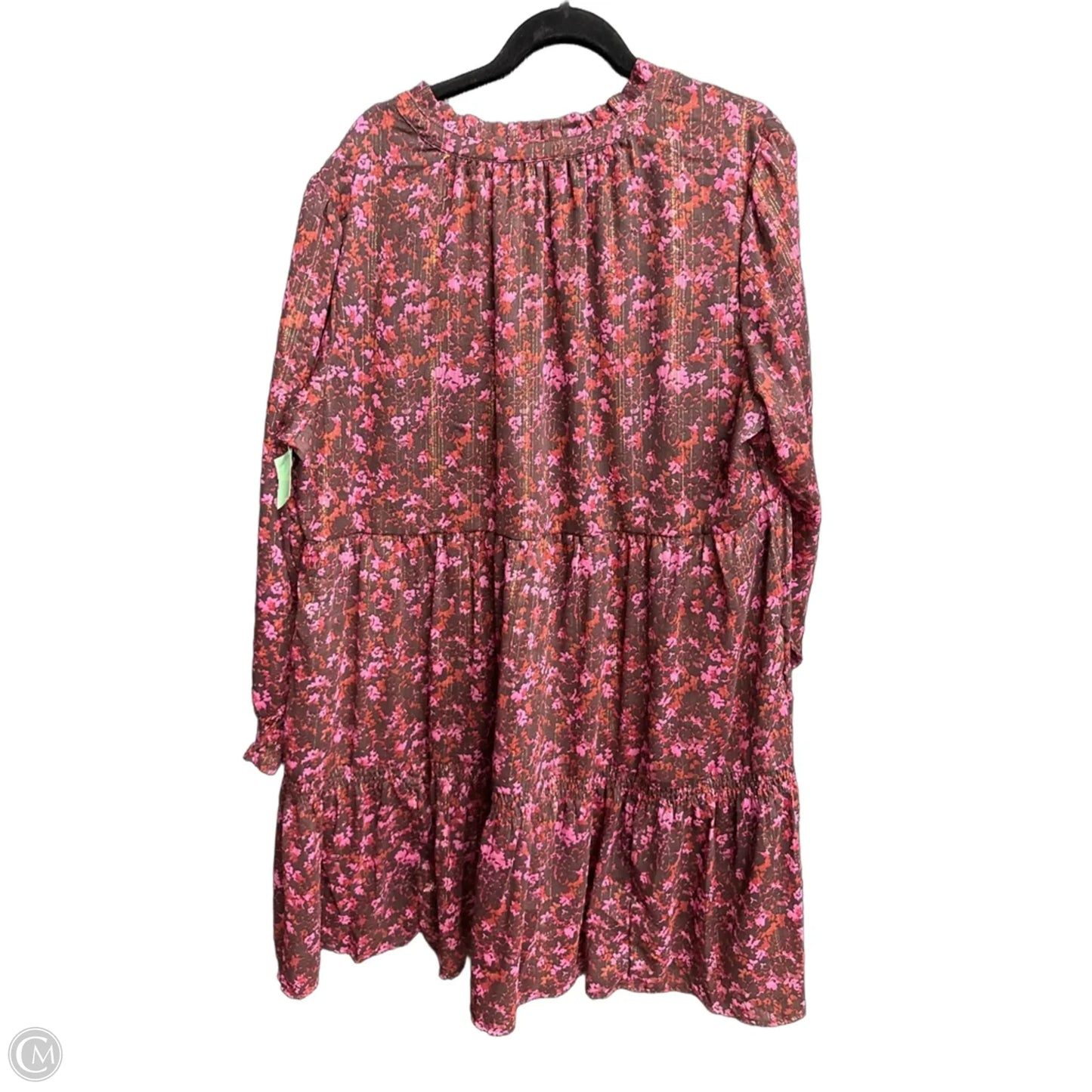 Dress Casual Midi By Terra & Sky In Floral Print, Size: 2x