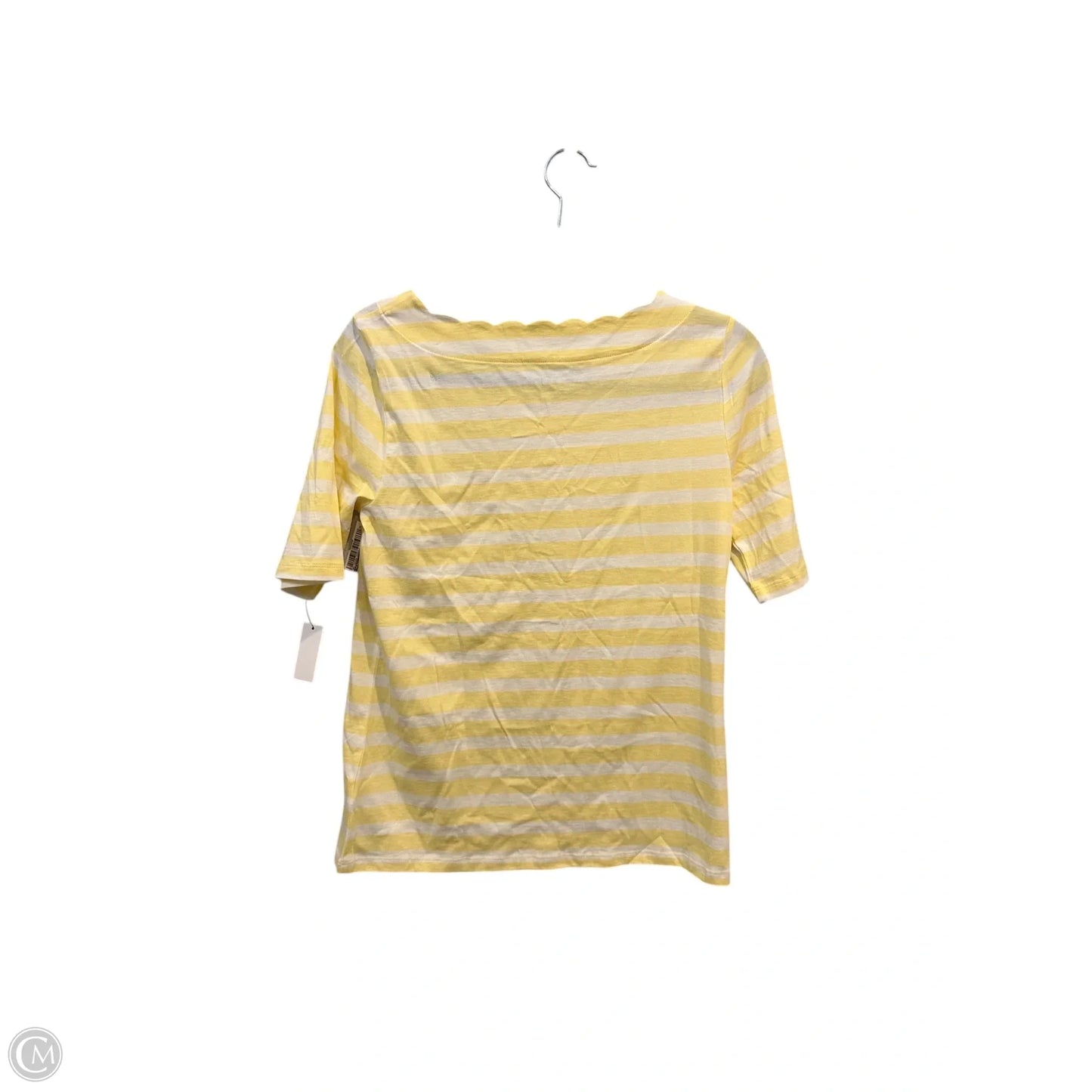 Top Short Sleeve By Talbots In Striped Pattern, Size: S