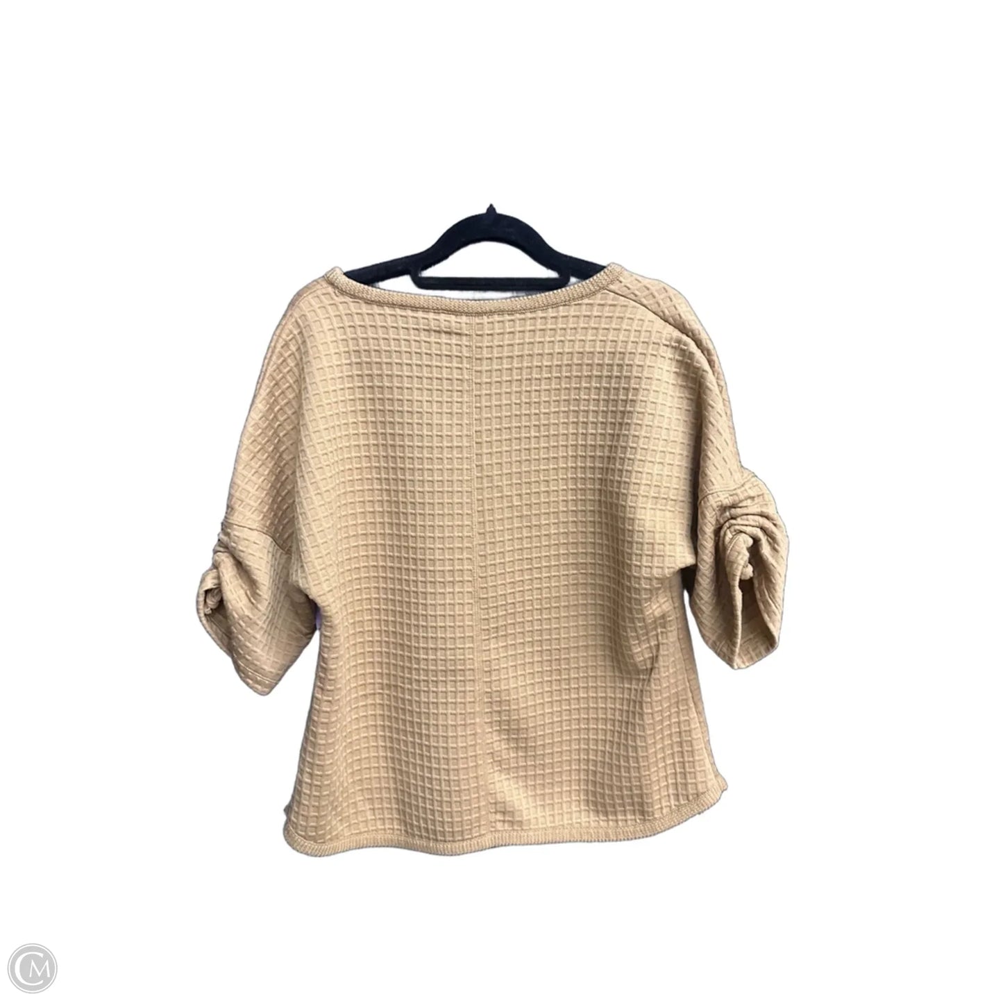 Top Short Sleeve By Max Studio In Brown, Size: Xs