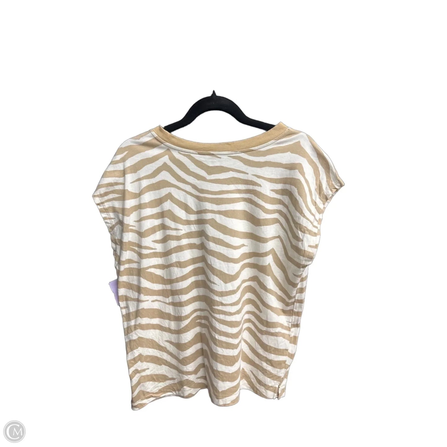 Top Sleeveless By Loft In Zebra Print, Size: S