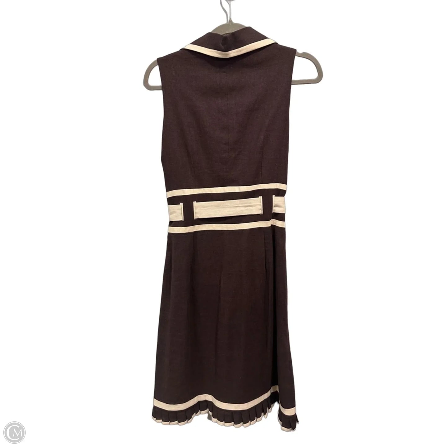 Dress Casual Midi By Clothes Mentor In Brown, Size: L