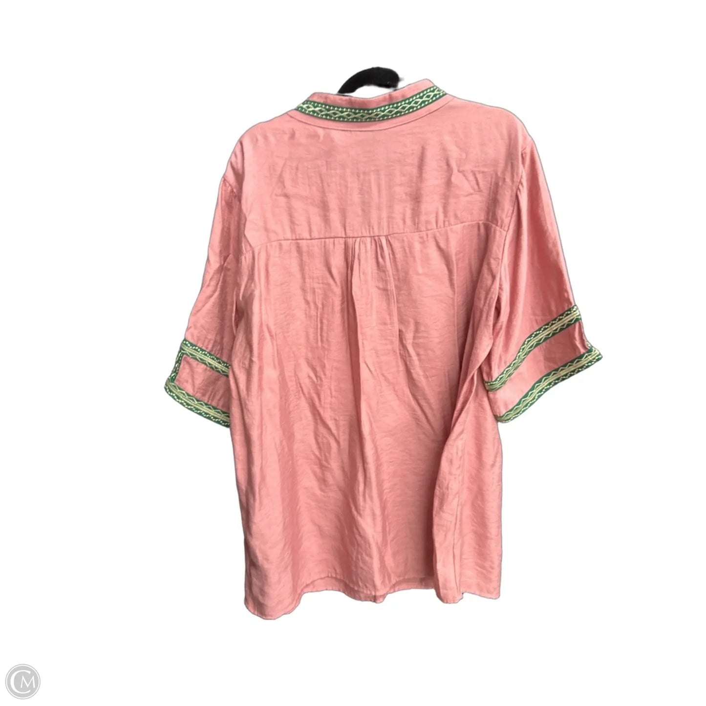 Tunic 3/4 Sleeve By Mazik In Mauve, Size: L
