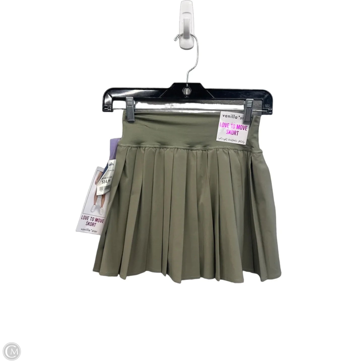 Athletic Skirt By Vanilla Star In Green, Size: Xs