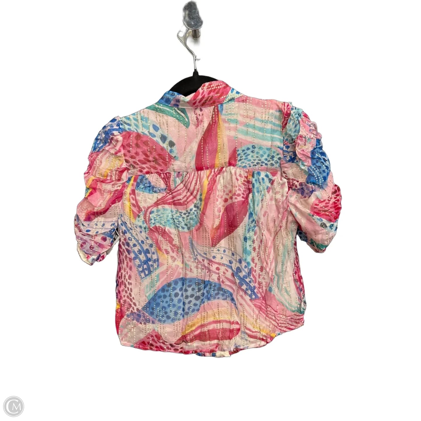 Top Short Sleeve By Clothes Mentor In Floral Print, Size: S