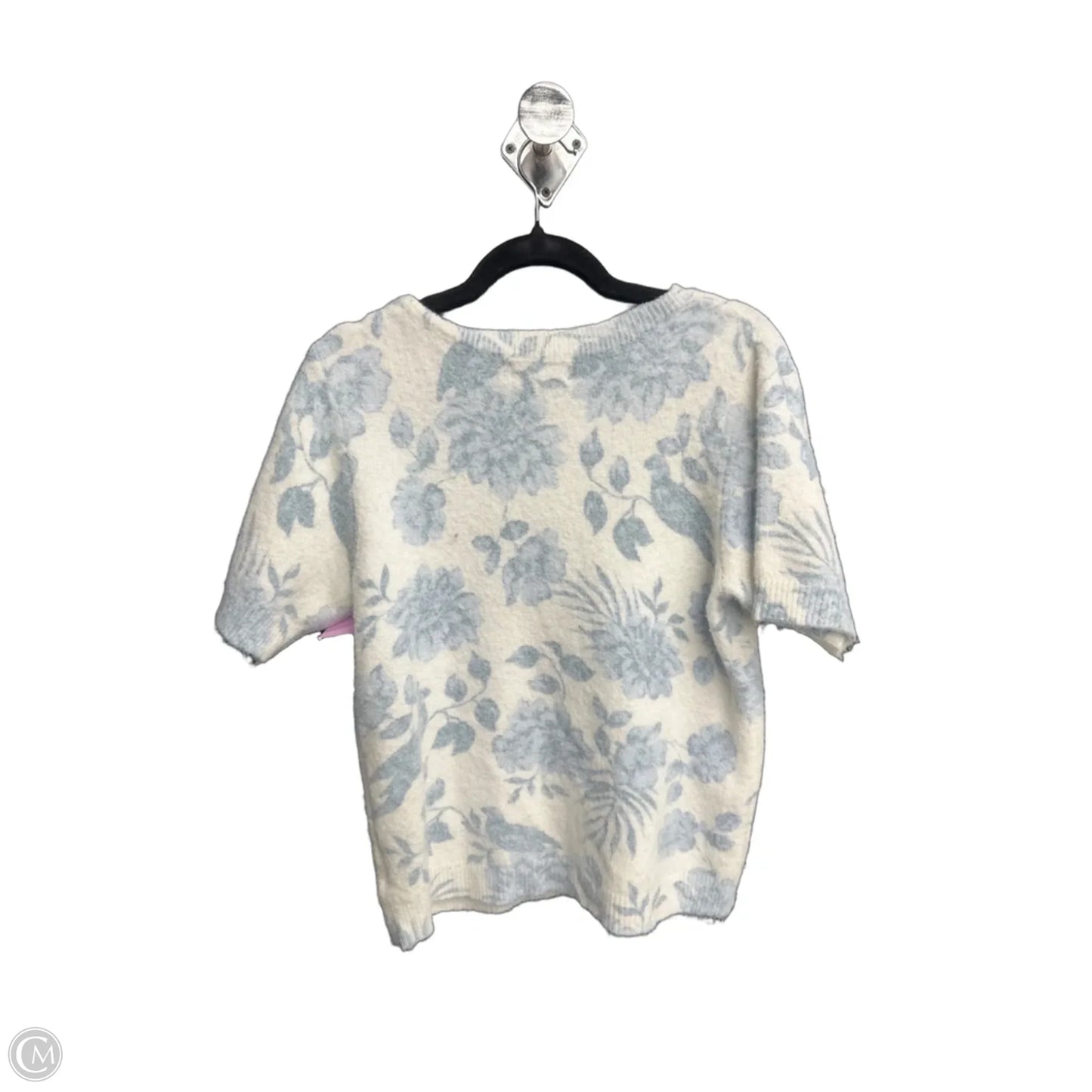 Sweater Short Sleeve By Rachel Zoe In Floral Print, Size: L