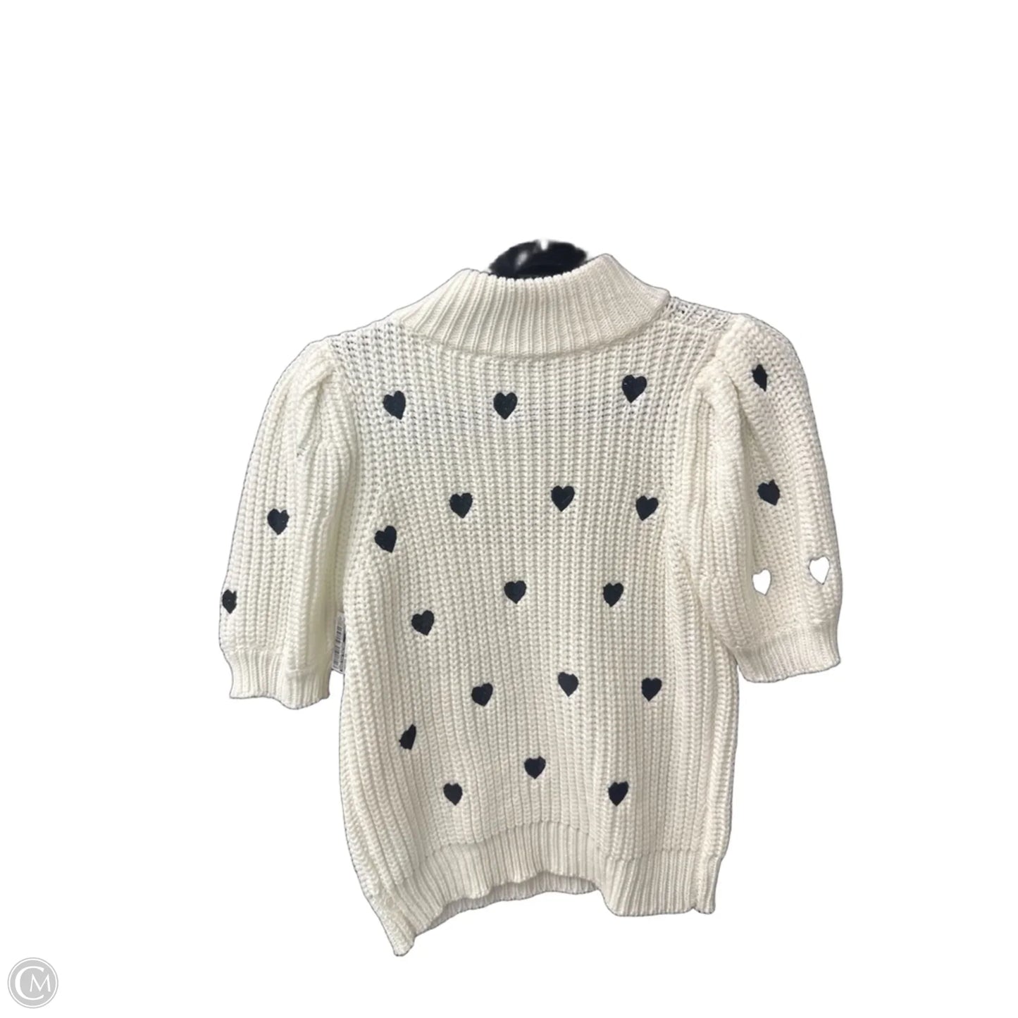 Sweater Short Sleeve By English Factory In White, Size: Xs