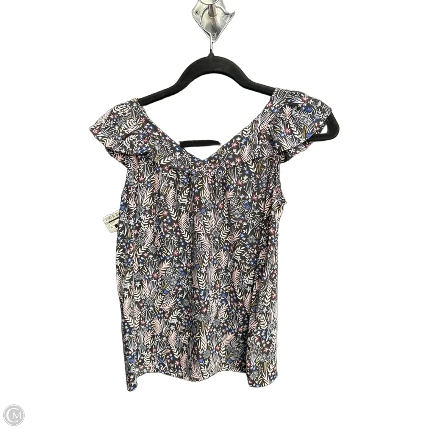 Top Sleeveless By Loft In Floral Print, Size: Xxs