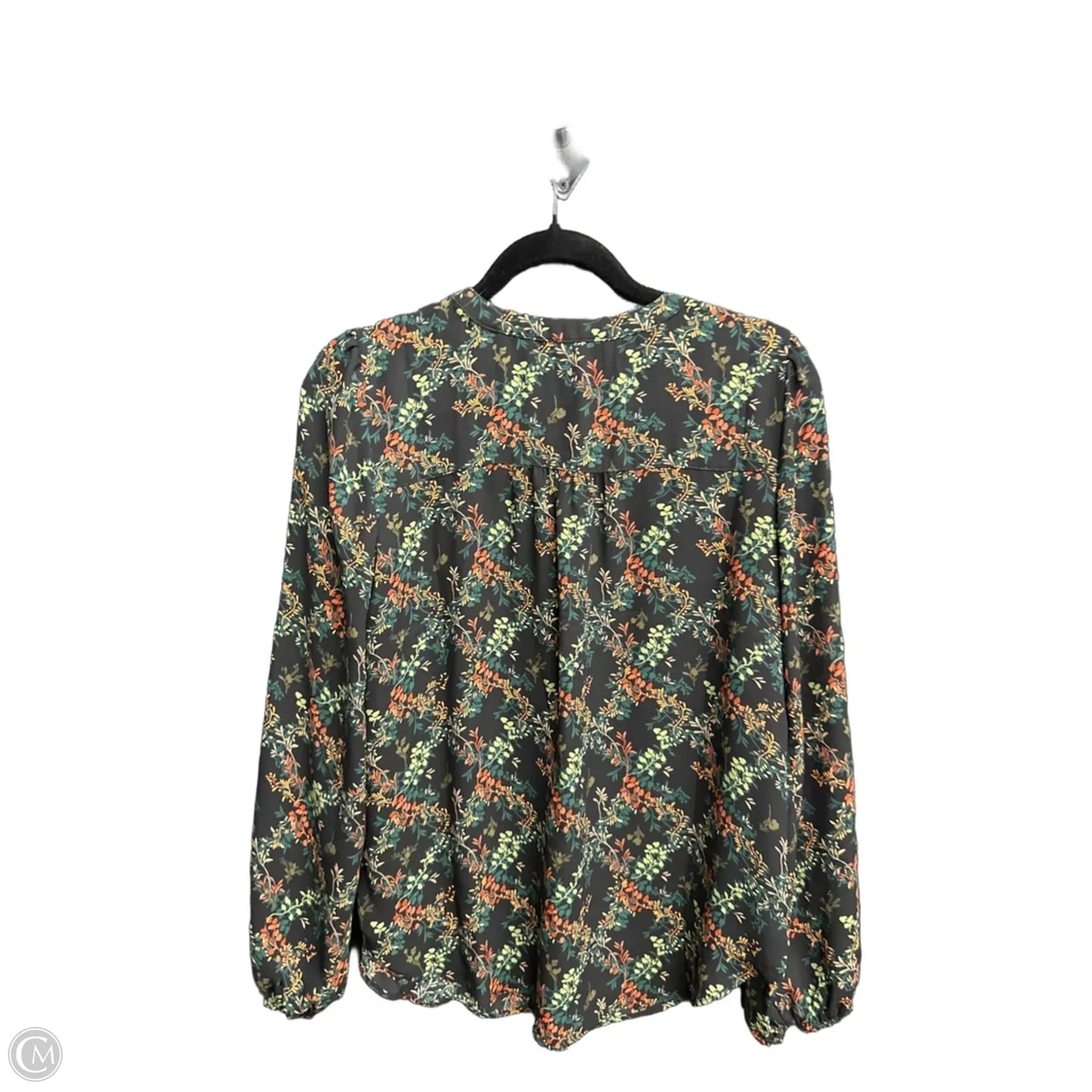 Top Long Sleeve By Maurices In Floral Print, Size: S