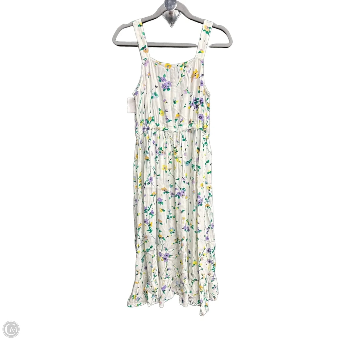 Dress Casual Midi By Loft In Floral Print, Size: Xs