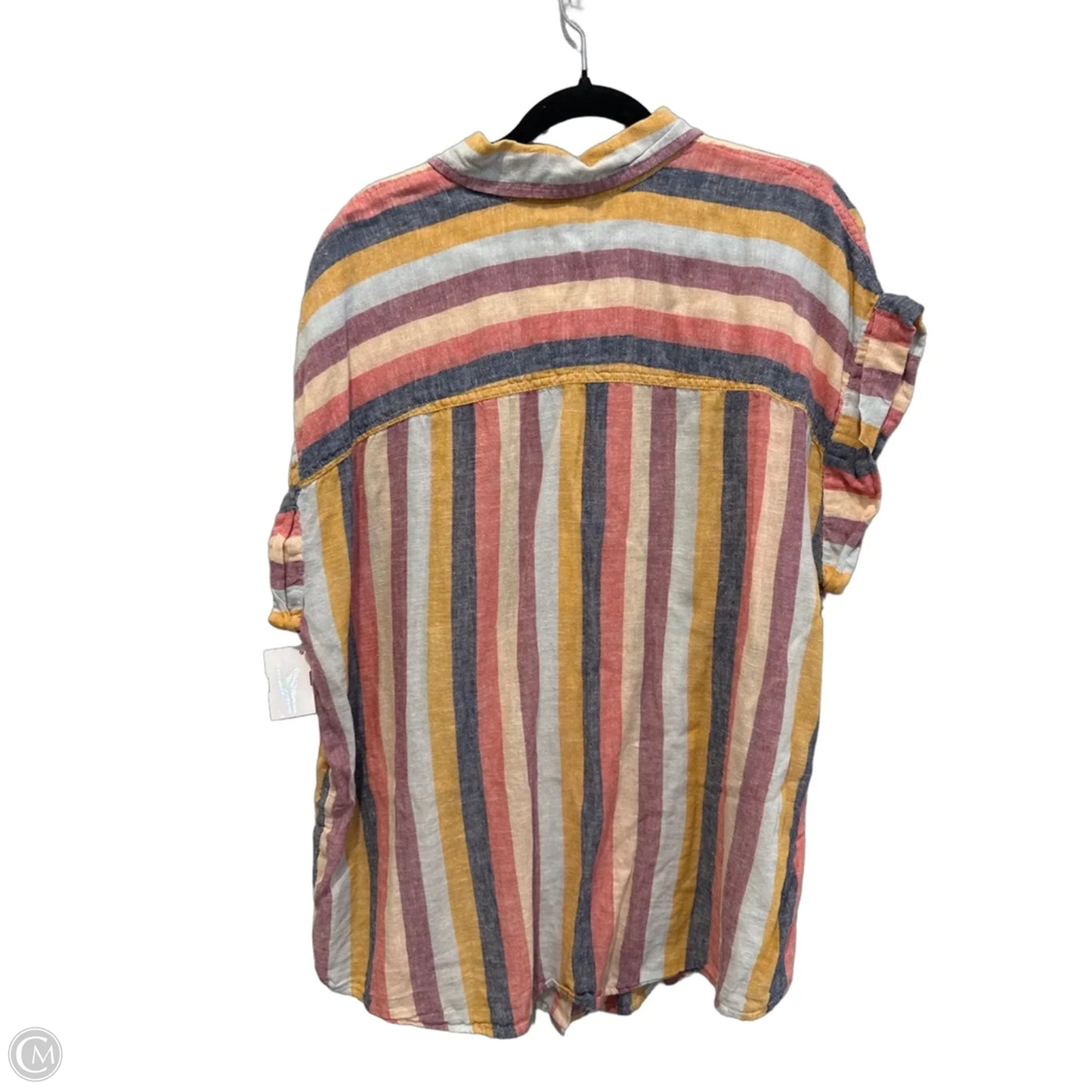 Top Short Sleeve By True Craft In Striped Pattern, Size: Xl