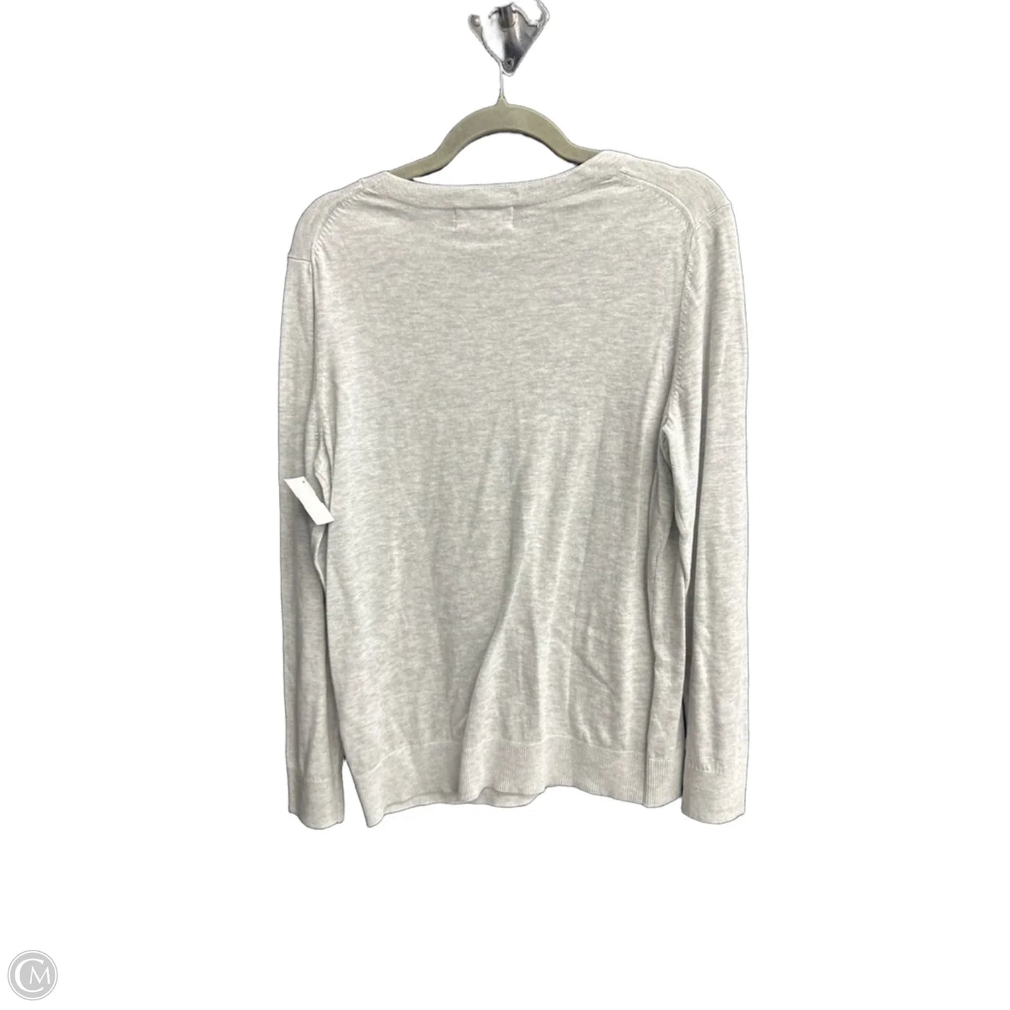 Top Long Sleeve By Banana Republic In Grey, Size: L