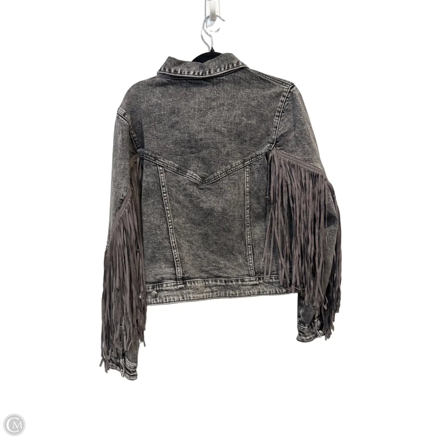 Jacket Denim By Rock & Roll In Black Denim, Size: S