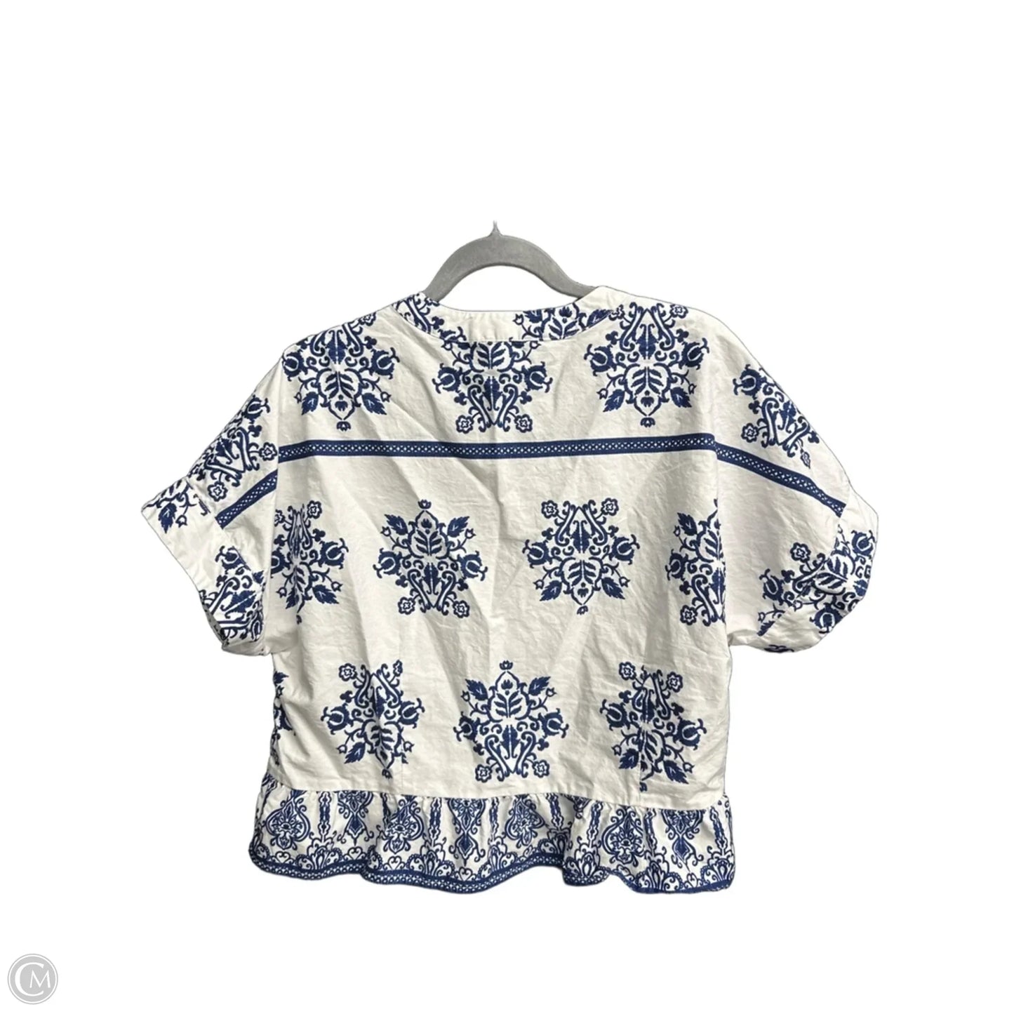Top Short Sleeve By Cece In Floral Print, Size: Xl