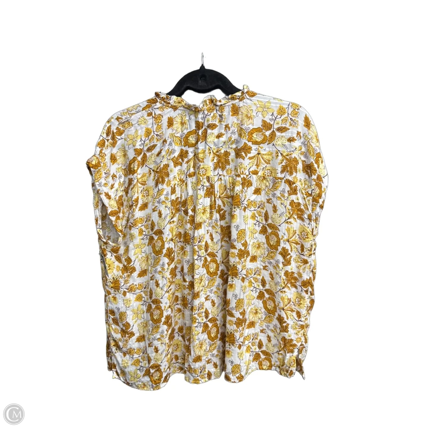 Top Sleeveless By Loft In Floral Print, Size: M