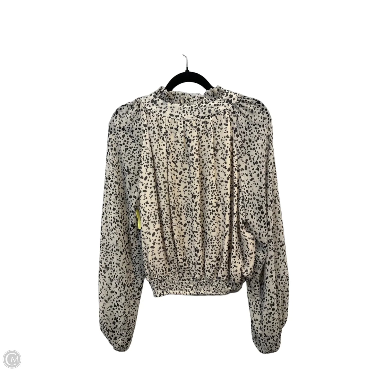 Top Long Sleeve By Buddy Love In Animal Print, Size: S