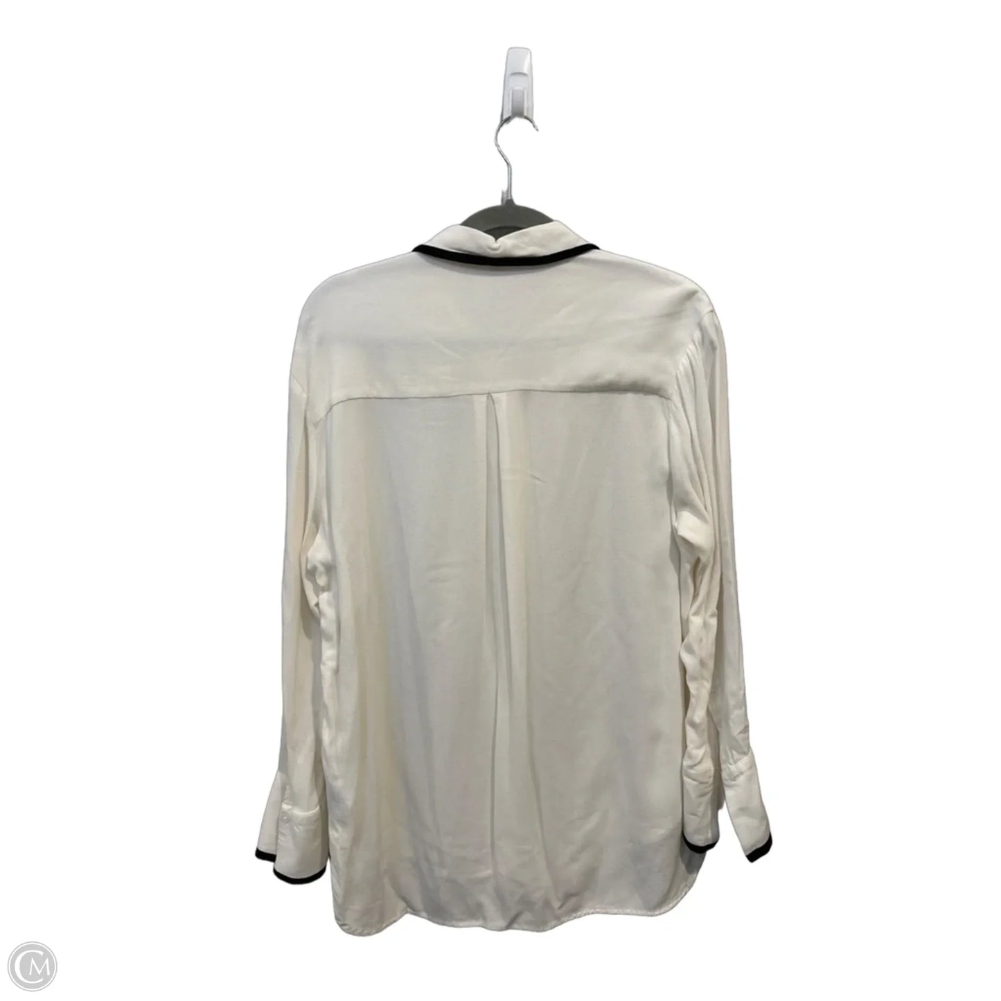Top Long Sleeve By Old Navy In White, Size: M