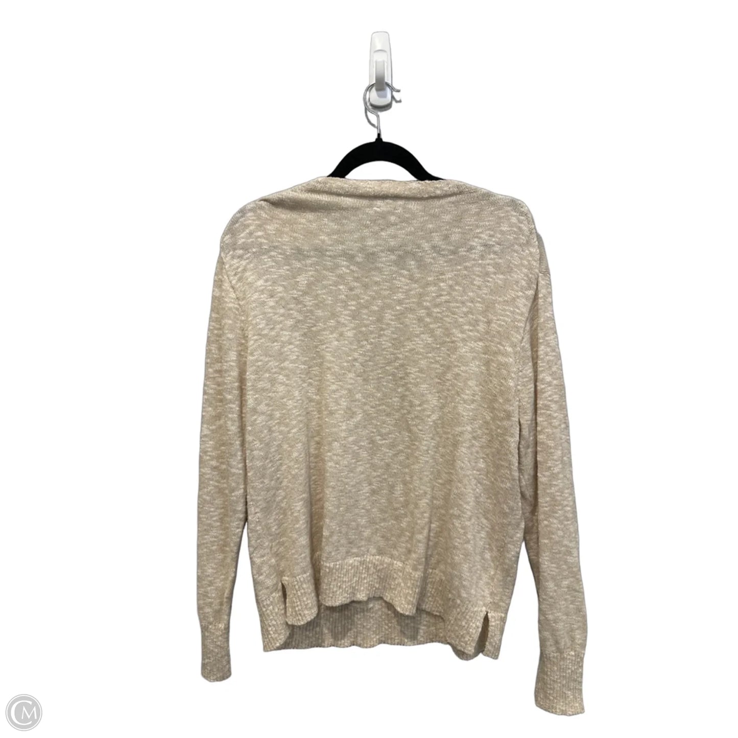 Top Long Sleeve By J. Crew In Cream, Size: L