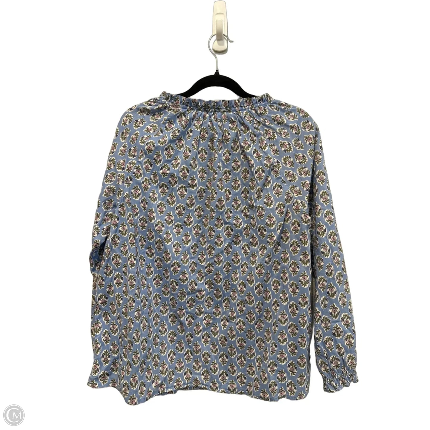Top Long Sleeve By J. Crew In Floral Print, Size: L