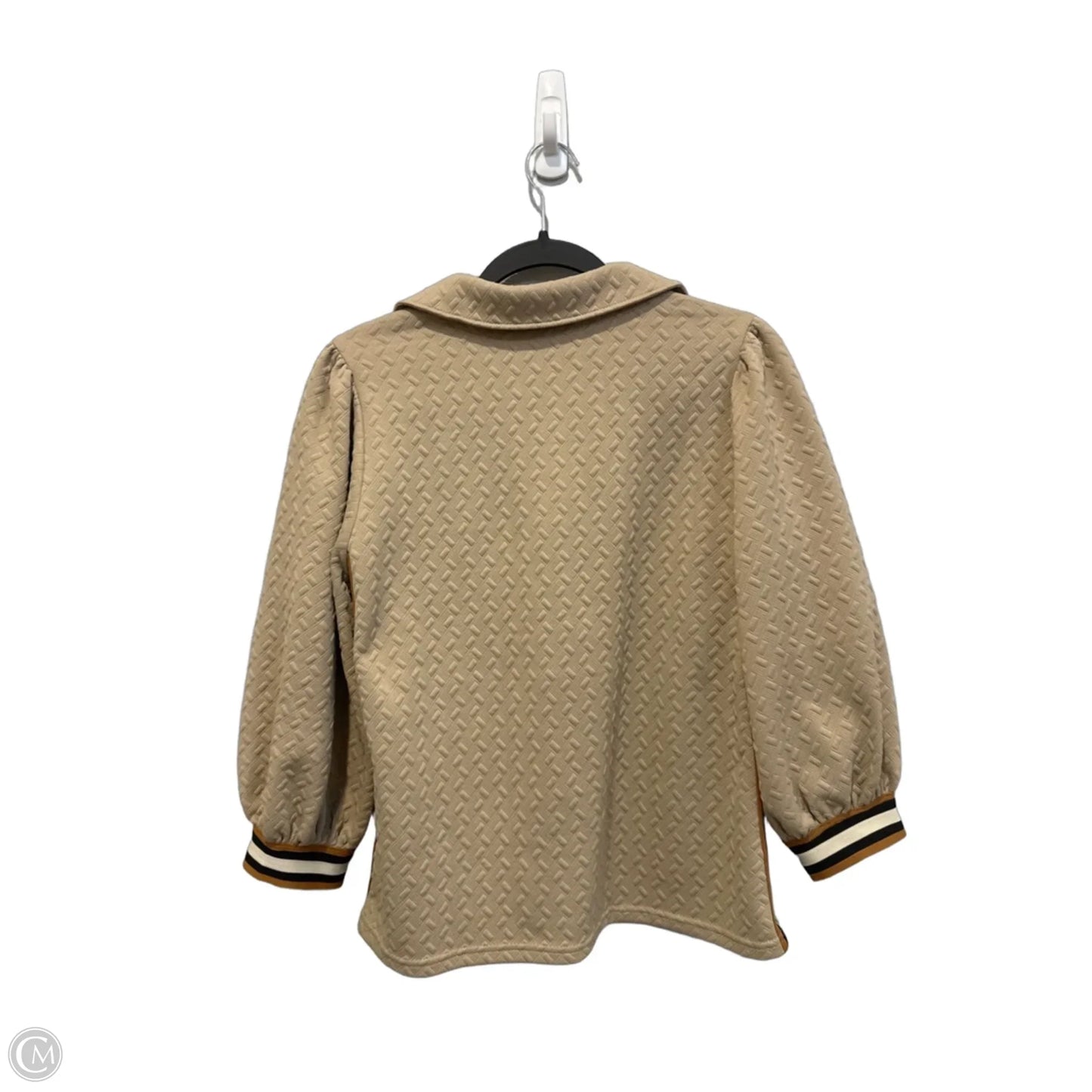 Top Long Sleeve By Entro In Beige, Size: M