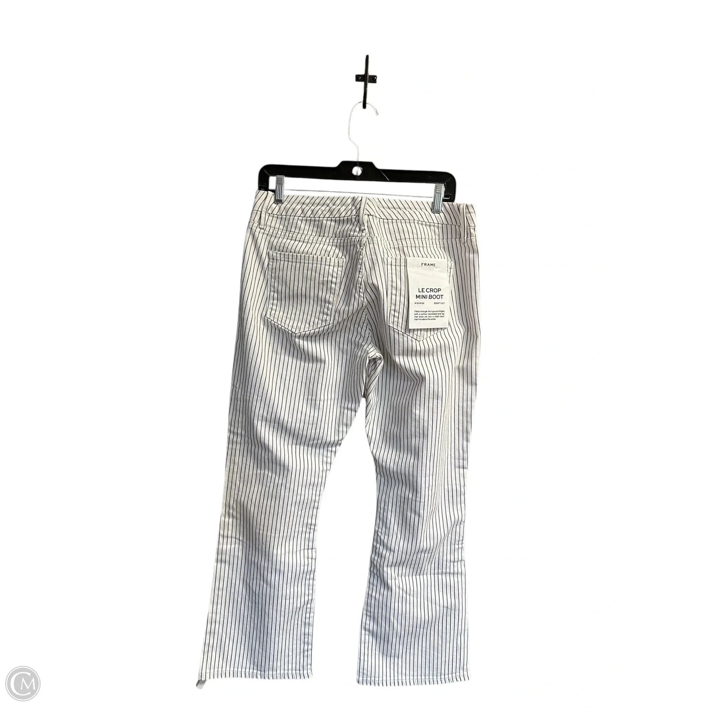 Jeans Flared By Frame In Striped Pattern, Size: 6