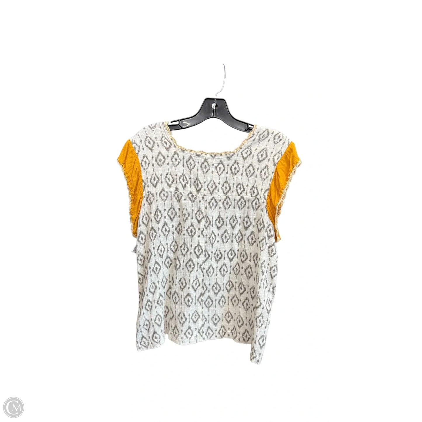 Top Sleeveless By Thml In Grey & White, Size: S