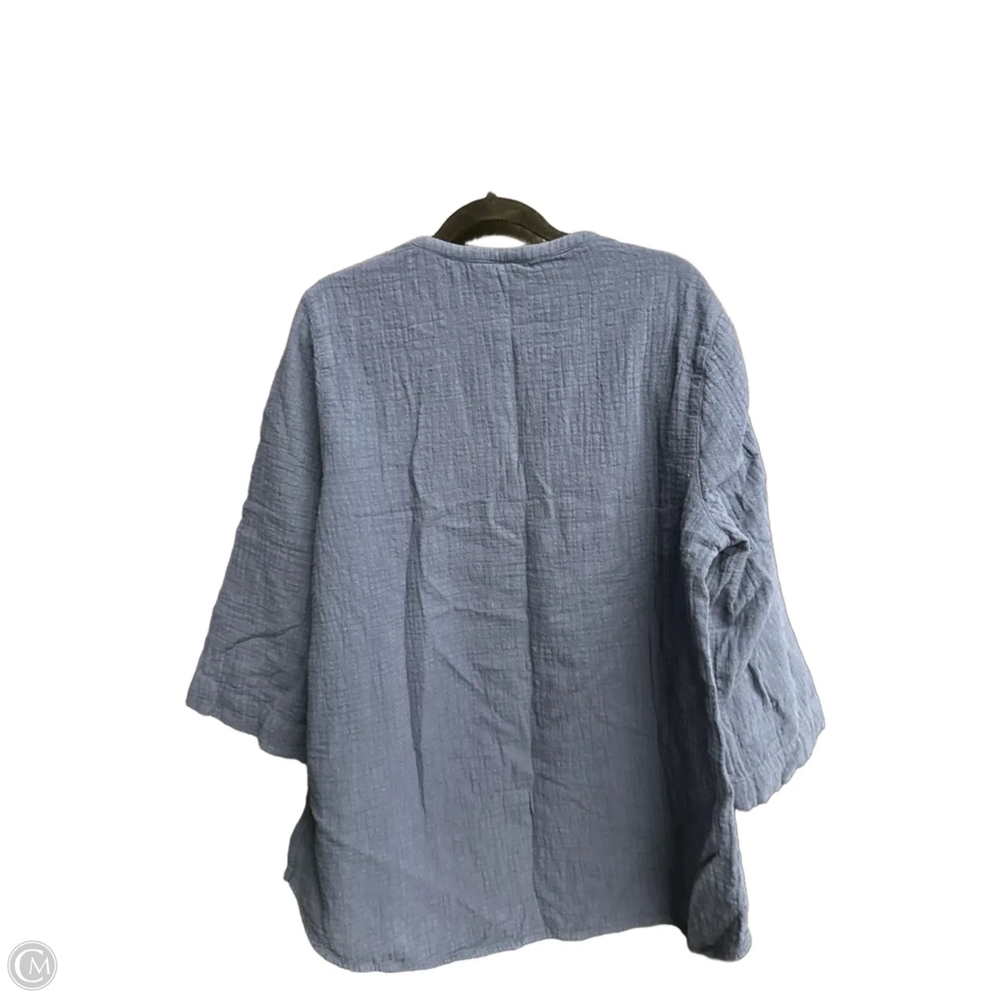 Top Long Sleeve By Pure Jill In Blue, Size: L