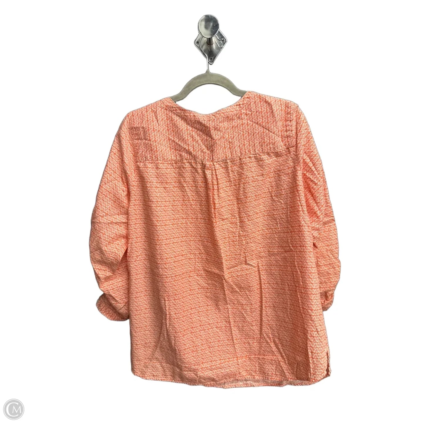 Top 3/4 Sleeve By J. Jill In Red & White, Size: L
