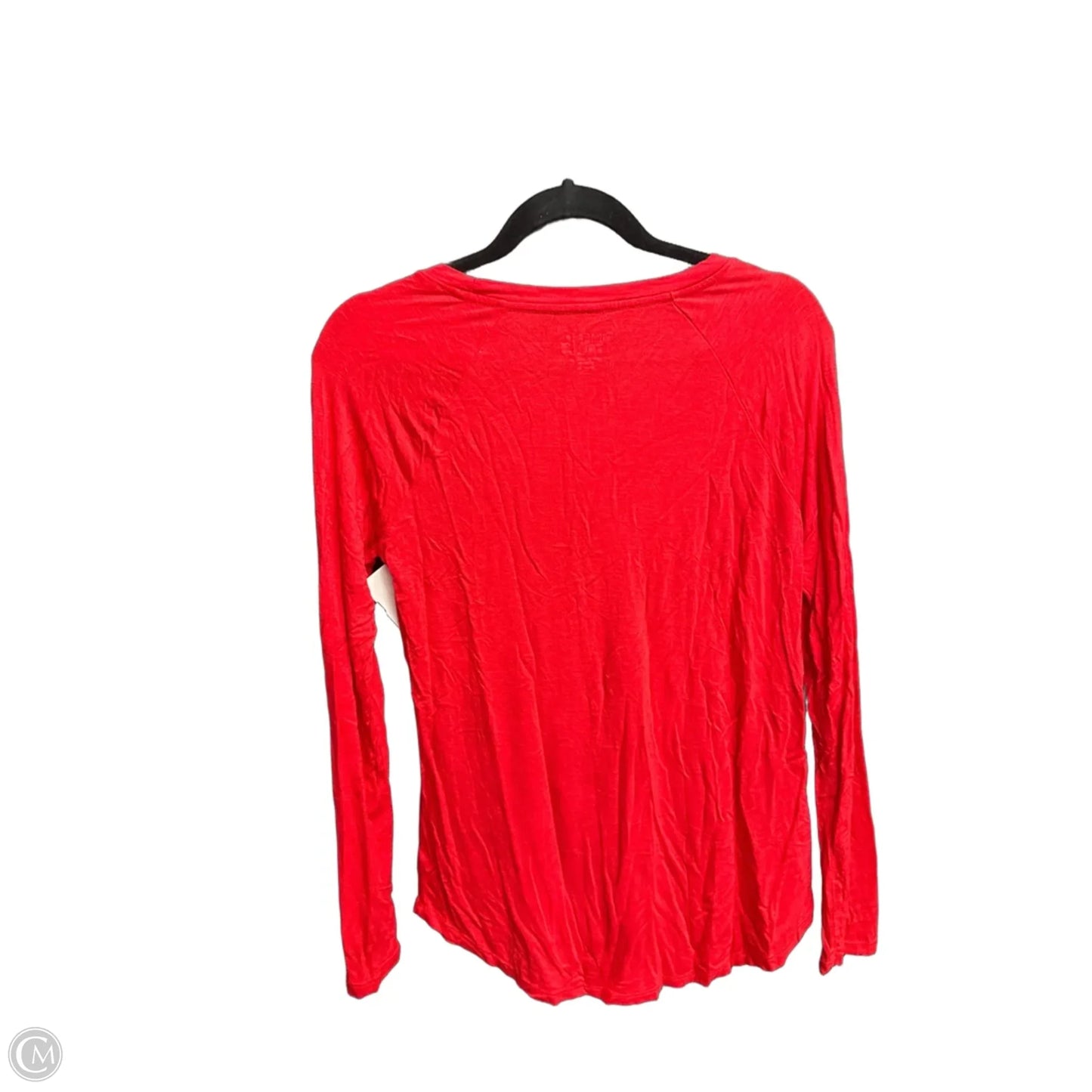Top Long Sleeve By Time And Tru In Red, Size: S