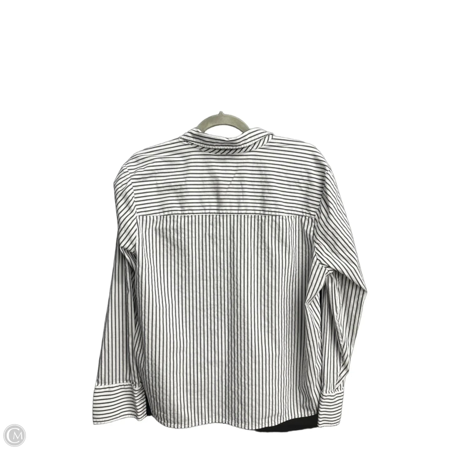Top Long Sleeve By Chicos In Striped Pattern, Size: Xl
