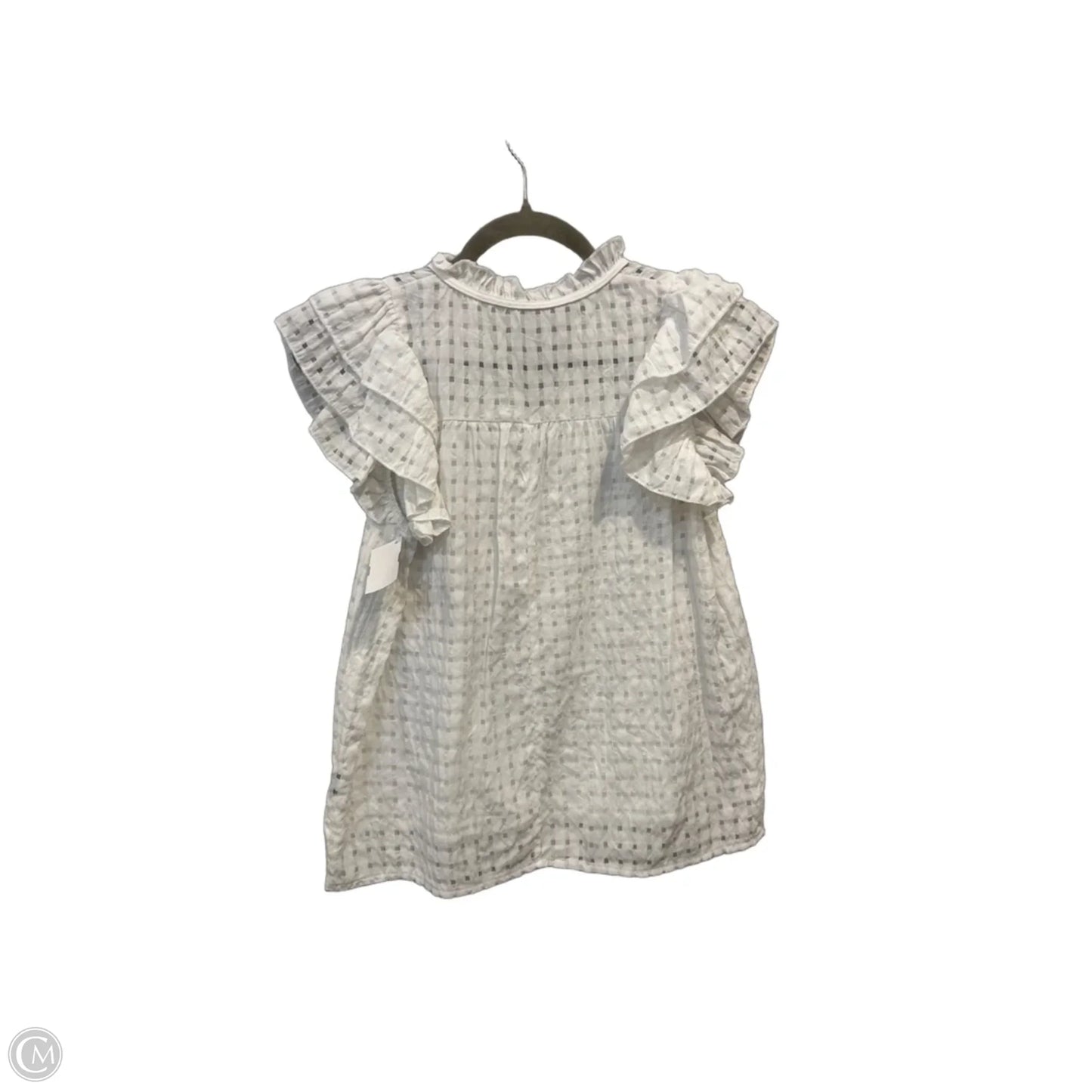 Blouse Sleeveless By Clothes Mentor In White, Size: S