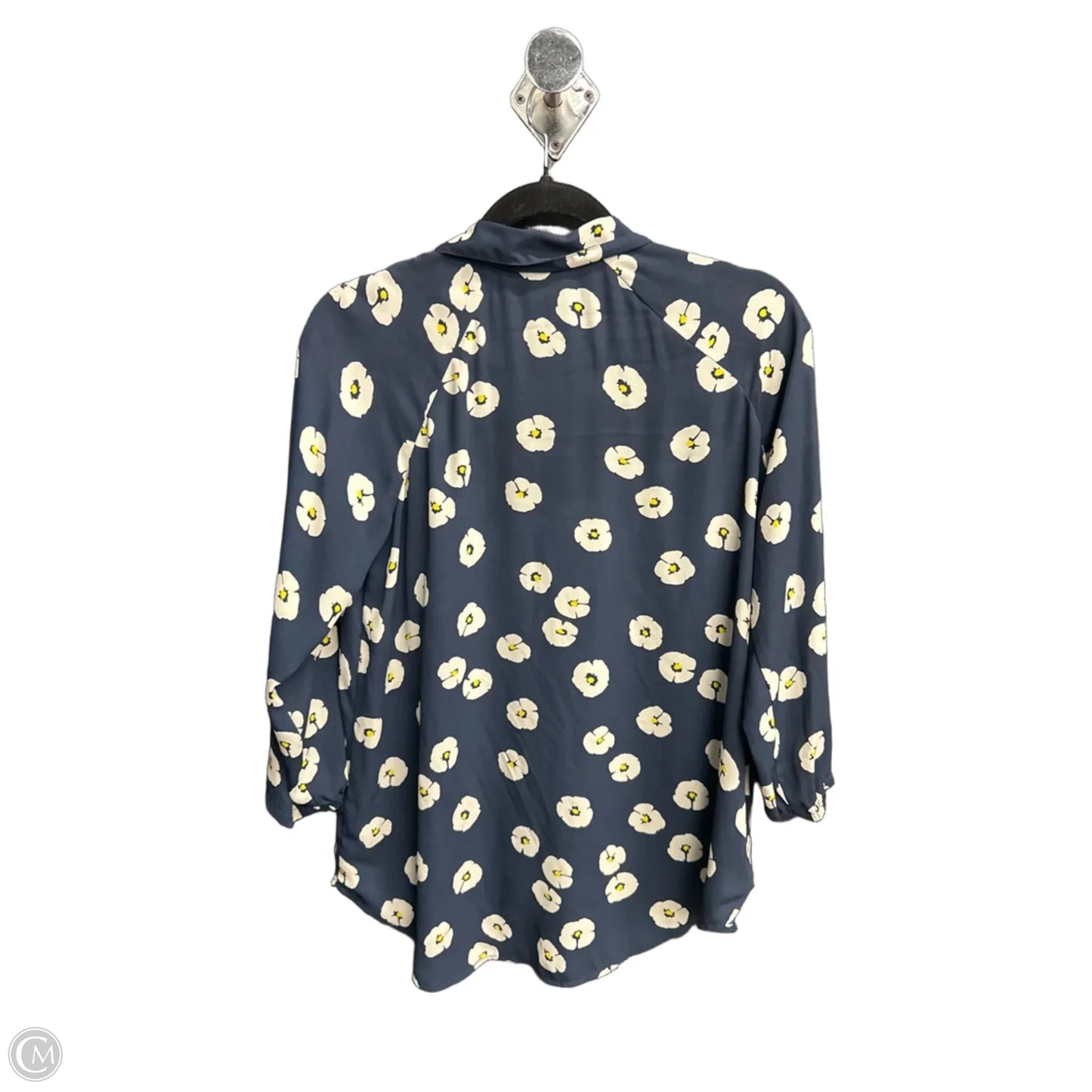 Blouse Long Sleeve By Cabi In Floral Print, Size: Xs
