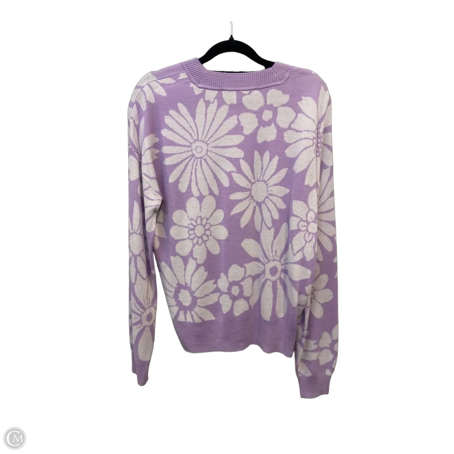 Sweater By Loft In Floral Print, Size: M