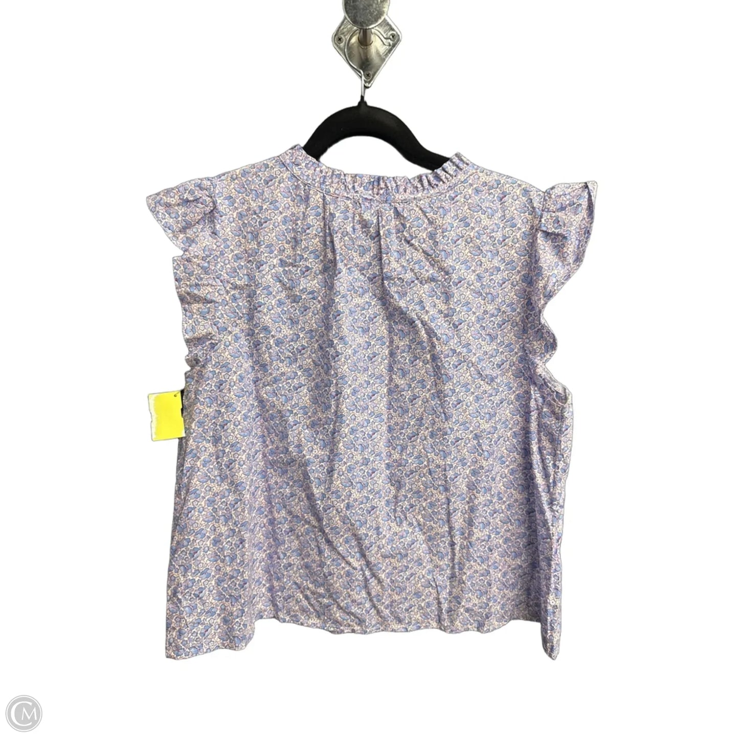 Blouse Sleeveless By Time And Tru In Floral Print, Size: M
