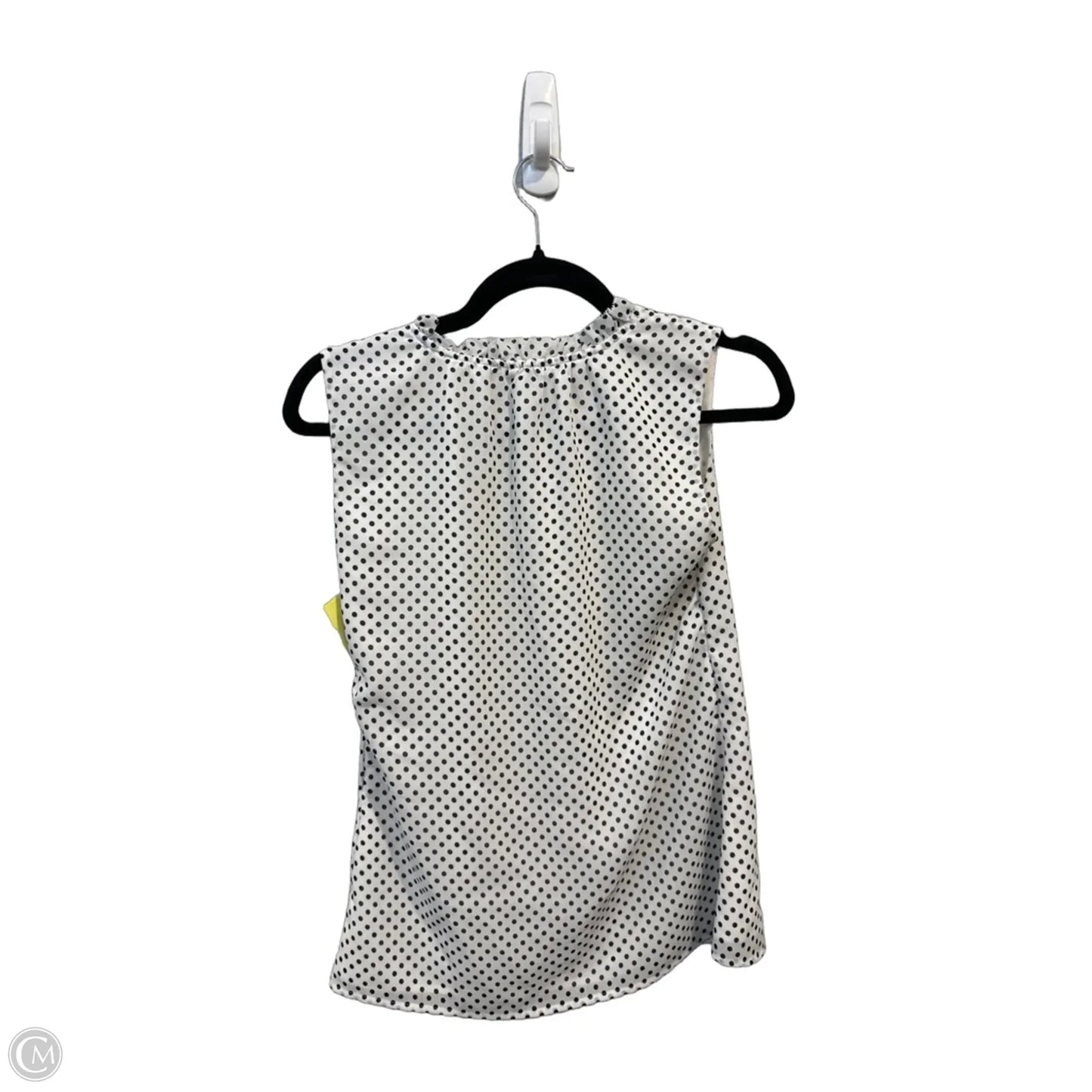 Blouse Sleeveless By J. Crew In Polkadot Pattern, Size: S