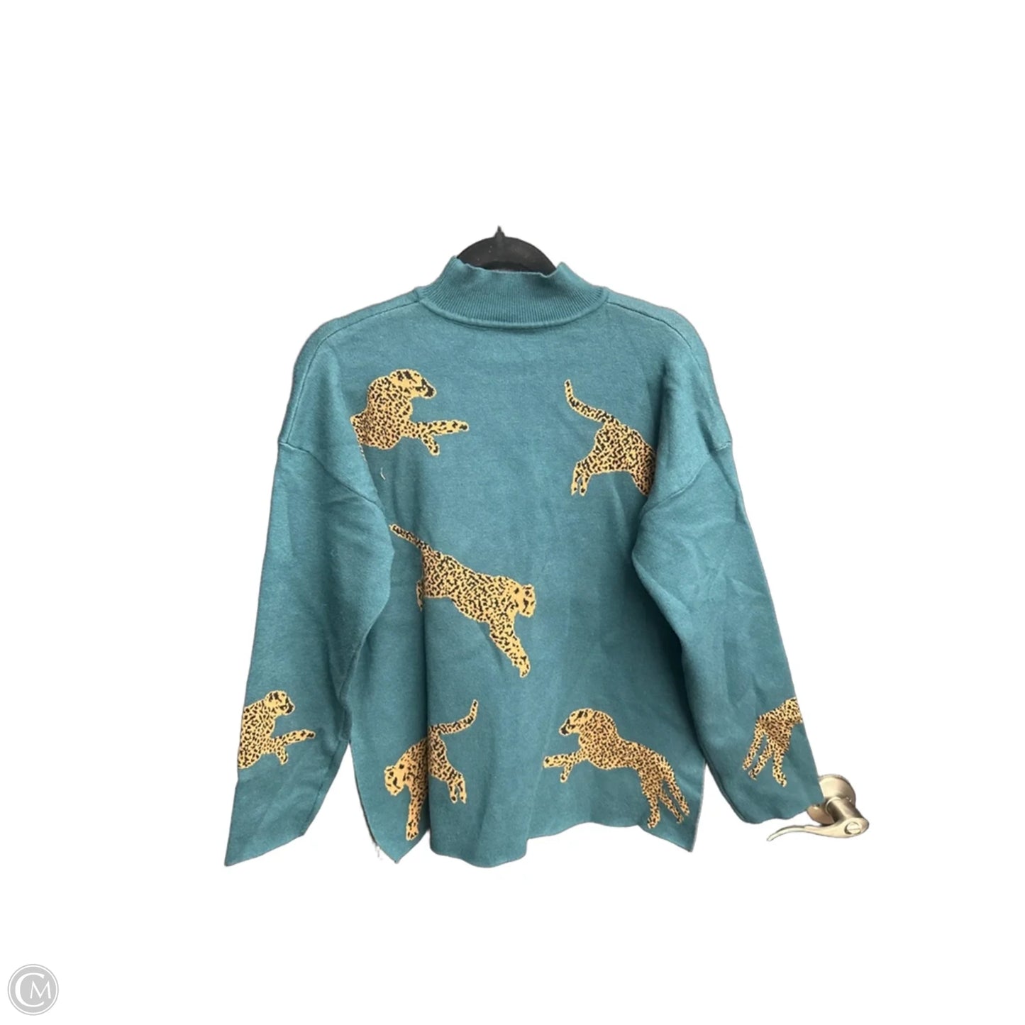 Sweater By Clothes Mentor In Animal Print, Size: M