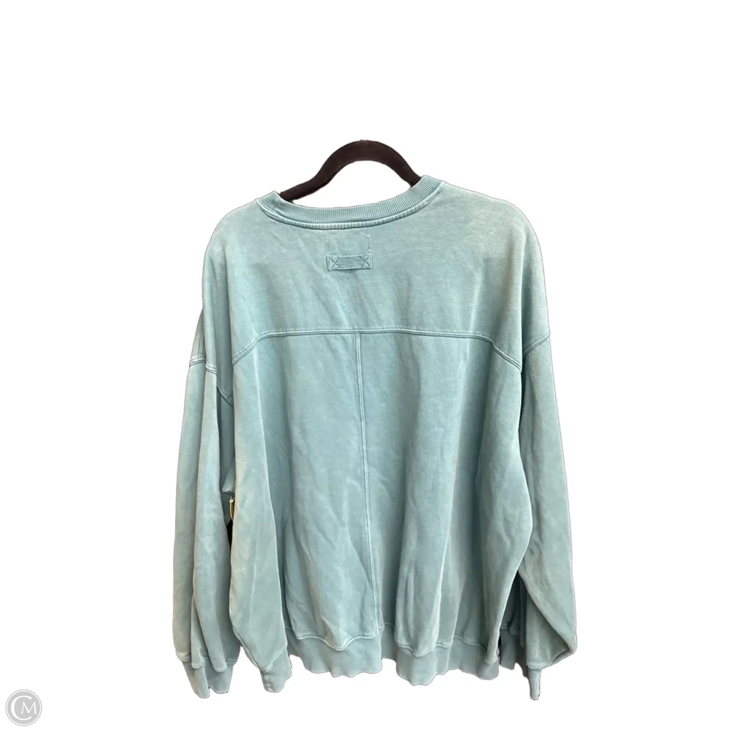Sweatshirt Crewneck By Arizona In Green & Purple, Size: 2x